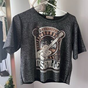 Altard State cropped sparkly Nashville Shirt